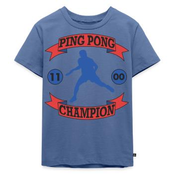 Tischtennis Champion für Legenden an der Platte - Kinder Premium Bio T-Shirt - Taubenblau - Vorne - Mikhail (115cm)