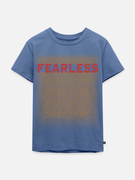 Fearless - Kinder Premium Bio T-Shirt - Taubenblau