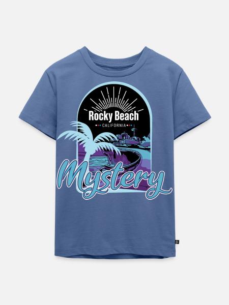 Die drei ??? Rocky Beach Mystery - Kinder Premium Bio T-Shirt - Taubenblau