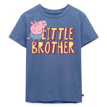 Peppa Wutz´s Kleiner Bruder Schorsch Wutz - Kinder Premium Bio T-Shirt - Taubenblau - Vorne - Mikhail (115cm)