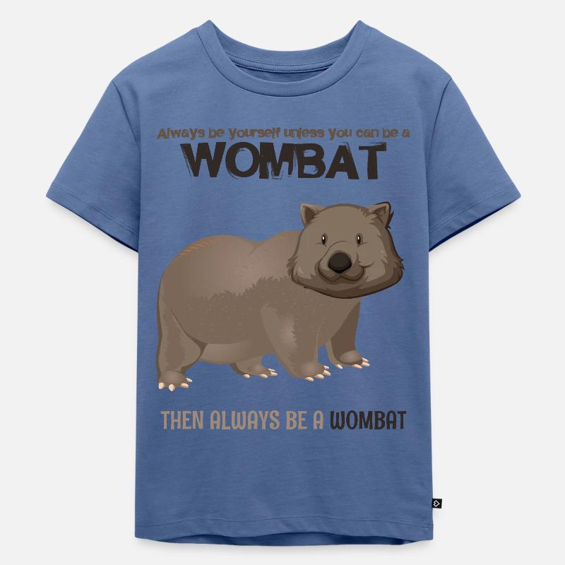 Wombat - T-shirt Premium bio Enfant - bleu pigeon