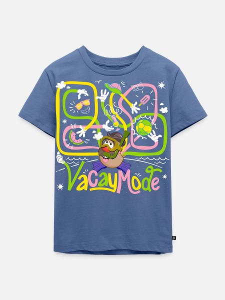 Mr. Potato Head Vacay Mode - Kinder Premium Bio T-Shirt - Taubenblau
