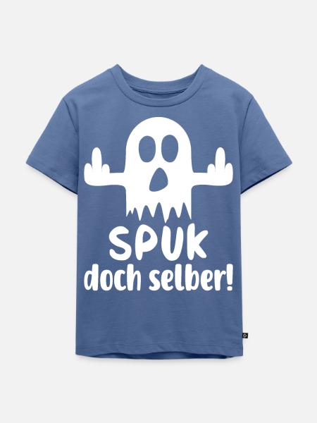 Spuk doch selber - Kinder Premium Bio T-Shirt - Taubenblau