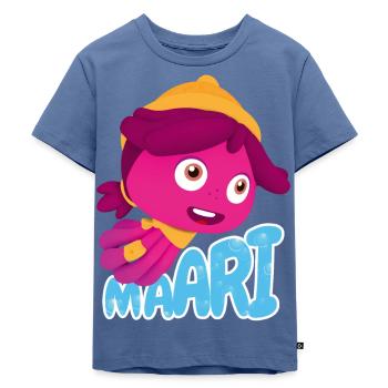 Maari - Abenteuer Am Riff Tintenfisch Maari - Kinder Premium Bio T-Shirt - Taubenblau - Vorne - Mikhail (115cm)