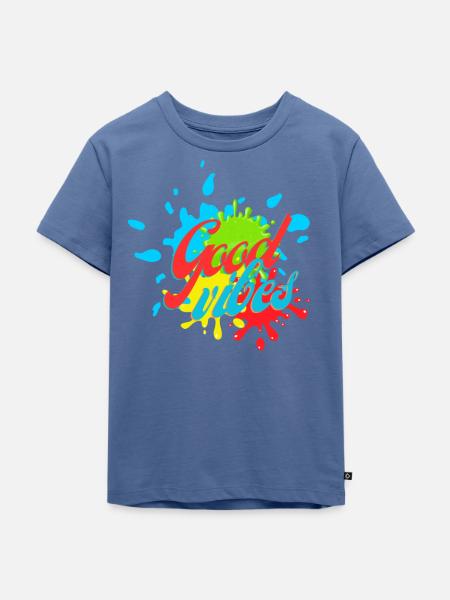 Ausstrahlung - Kinder Premium Bio T-Shirt - Taubenblau
