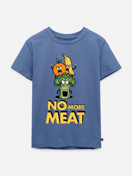 Vegetarier - Kinder Premium Bio T-Shirt - Taubenblau