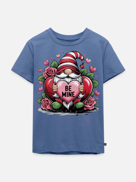 Be Mine - Kinder Premium Bio T-Shirt - Taubenblau