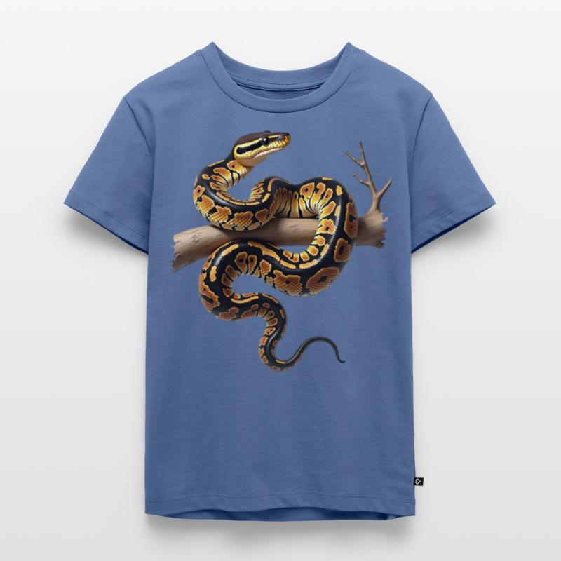 Königspython Schlangen Liebhaber Terrarium Python Kinder Premium Bio T-Shirt