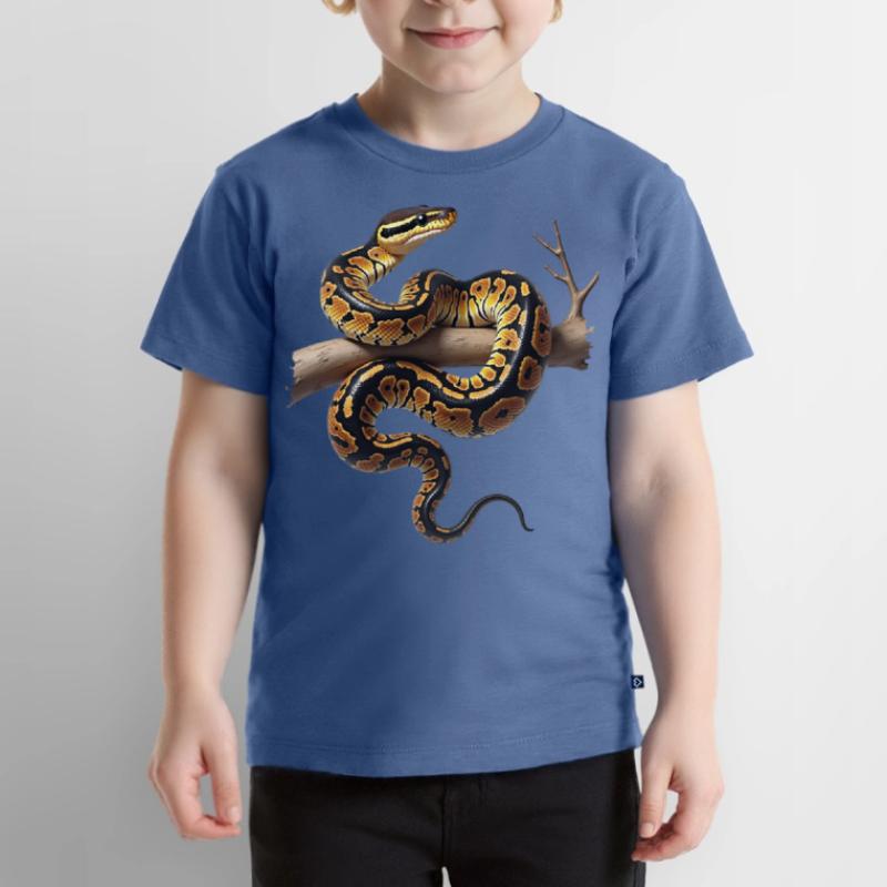 Königspython Schlangen Liebhaber Terrarium Python Kinder Premium Bio T-Shirt
