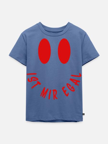 Ist mir egal - Kinder Premium Bio T-Shirt - Taubenblau