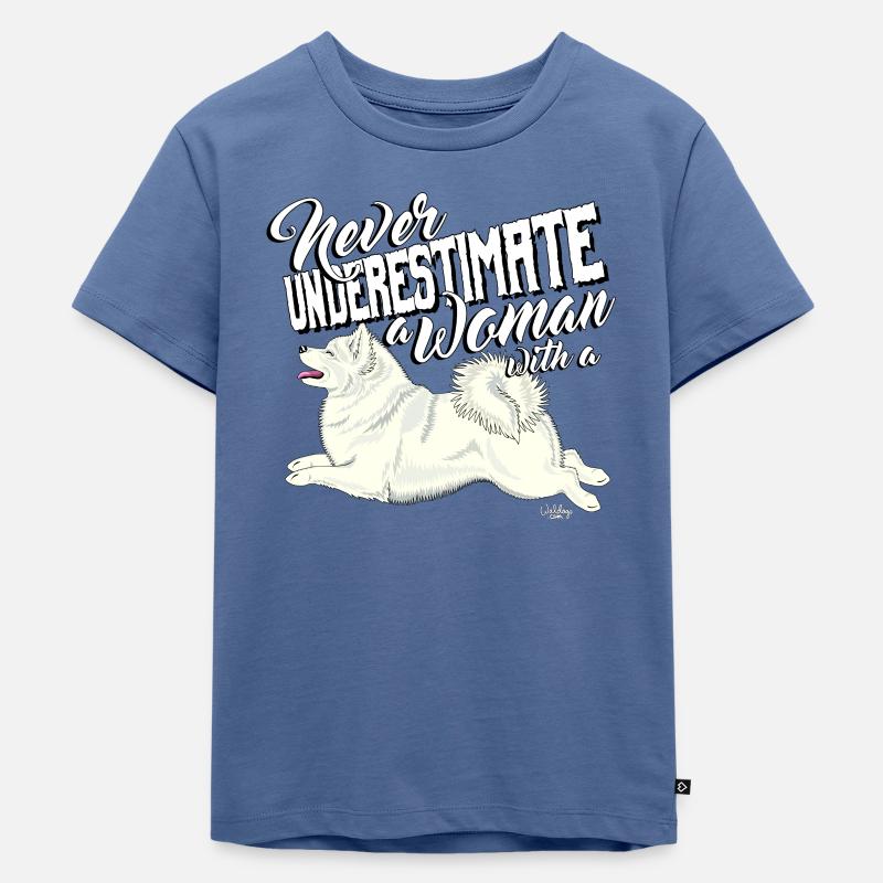 mittelunderestimate2 - Kinder Premium Bio T-Shirt - Taubenblau