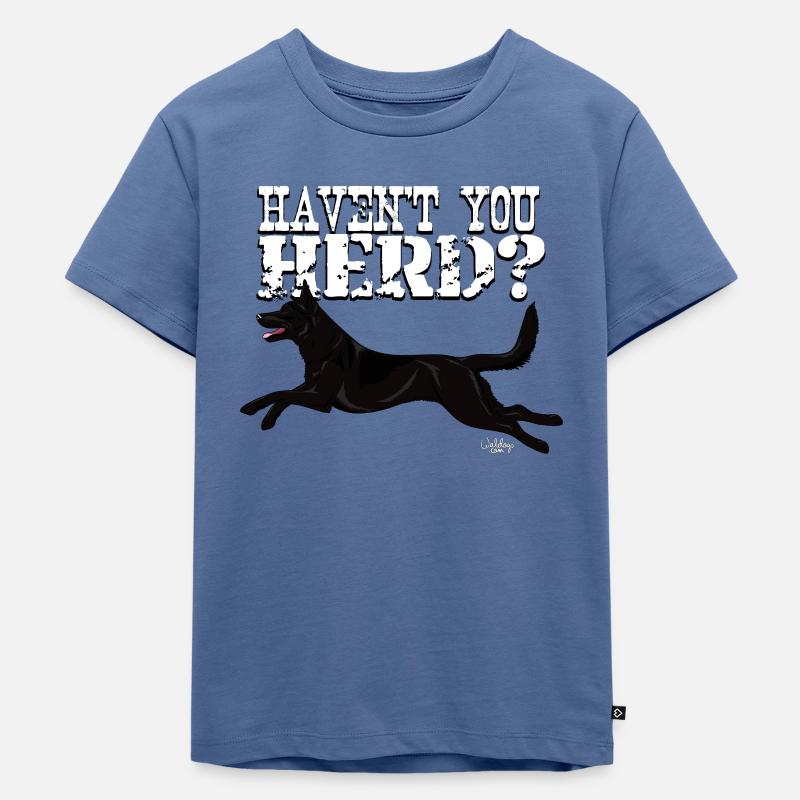 kelpieherd2 - Kinder Premium Bio T-Shirt - Taubenblau