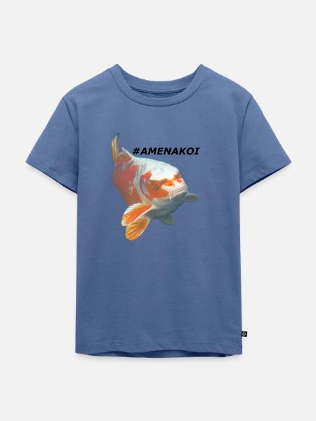 amenakoi - Kinder Premium Bio T-Shirt - Taubenblau