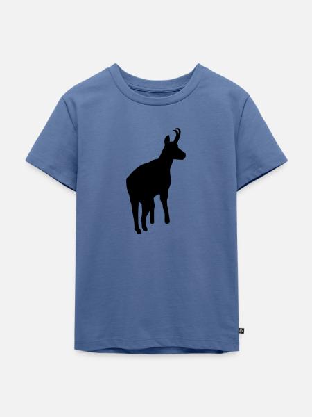 Gams - Kinder Premium Bio T-Shirt - Taubenblau