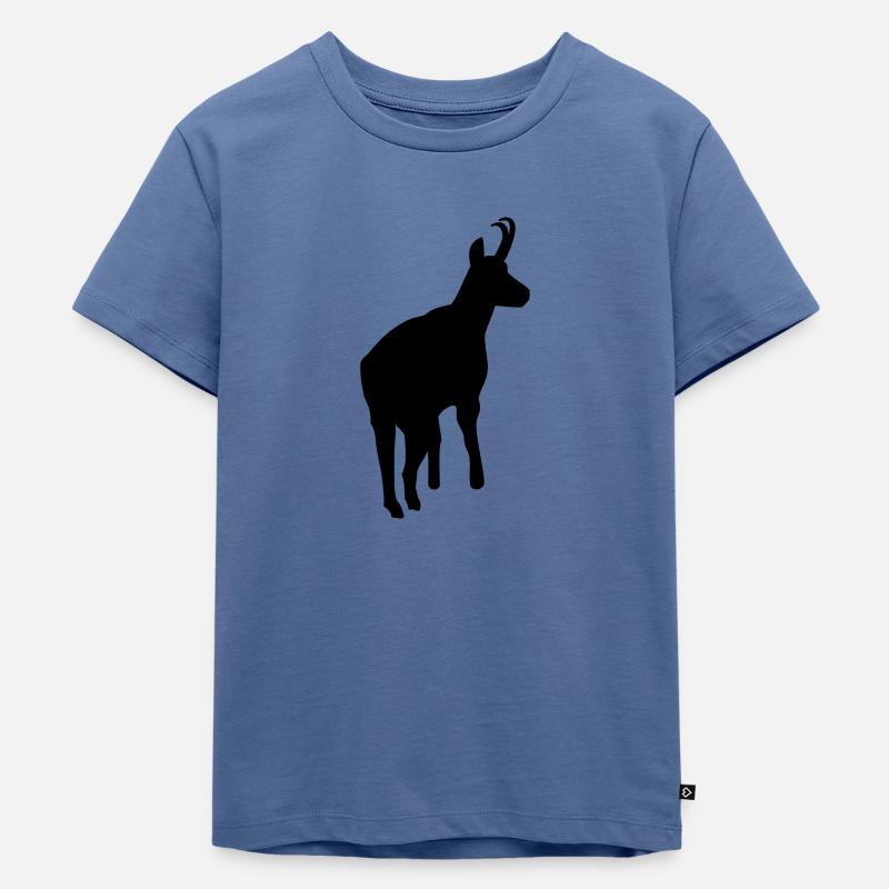 Gams - Kinder Premium Bio T-Shirt - Taubenblau
