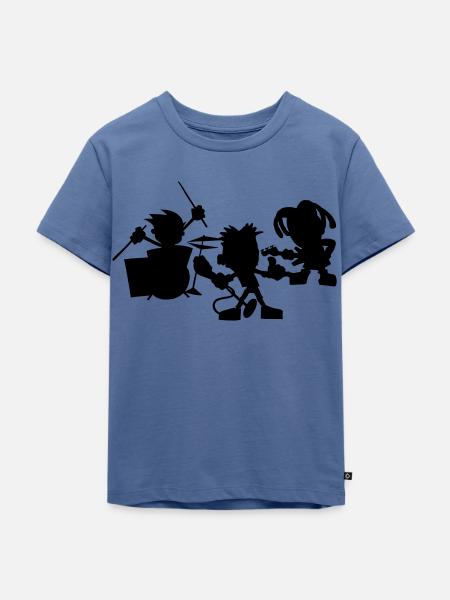 Band - Kinder Premium Bio T-Shirt - Taubenblau