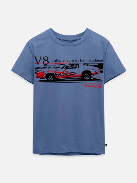 '79 Camaro Stroker ... V8 - Kinder Premium Bio T-Shirt - Taubenblau
