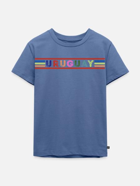Uruguay - Kinder Premium Bio T-Shirt - Taubenblau