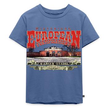 Warschauer Zitadelle - Europäische Festungen - Kinder Premium Bio T-Shirt - Taubenblau - Vorne - Mikhail (115cm)