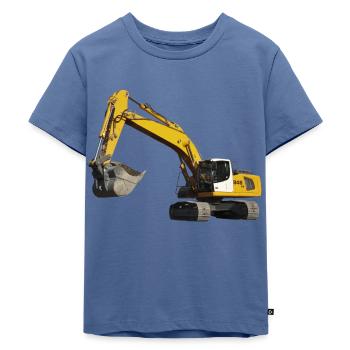 Bagger - Kinder Premium Bio T-Shirt - Taubenblau - Vorne - Mikhail (115cm)