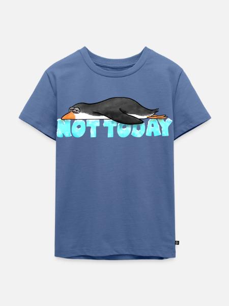 Nicht heute - Kinder Premium Bio T-Shirt - Taubenblau