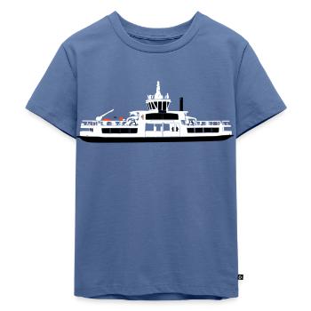 Ferry de Suomenlinna - T-shirt Premium bio Enfant - bleu pigeon - Devant - Mikhail (115cm)