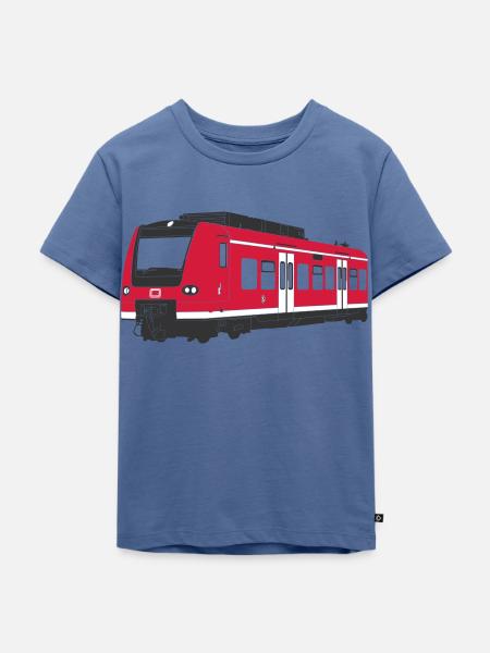 S-Bahn München - Kinder Premium Bio T-Shirt - Taubenblau