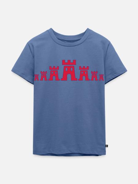 7 Burgen - Kinder Premium Bio T-Shirt - Taubenblau