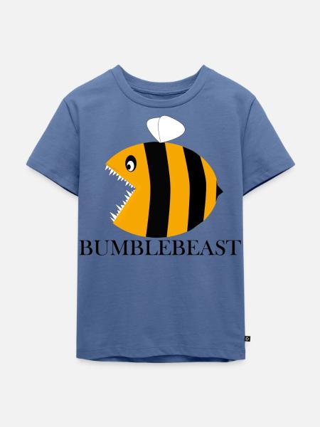 Bumblebeast - Kinder Premium Bio T-Shirt - Taubenblau