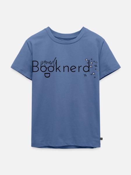 Proud Booknerd - Kinder Premium Bio T-Shirt - Taubenblau