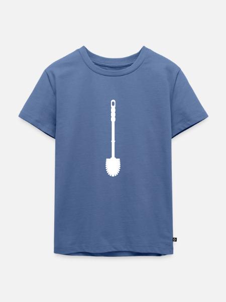 Toilette - Kinder Premium Bio T-Shirt - Taubenblau