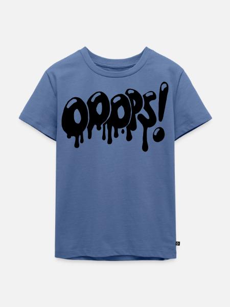 OOOPS! Graffiti Style - Kinder Premium Bio T-Shirt - Taubenblau