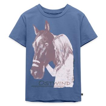 OSTWIND Aufbruch Nach Ora Pfeil Und Feder - Kinder Premium Bio T-Shirt - Taubenblau - Vorne - Mikhail (115cm)