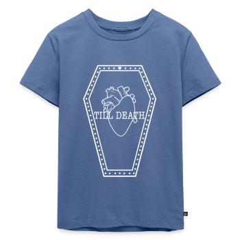 Till Death - Kids Premium Organic T-Shirt - stone blue - Front - Mikhail (115cm)