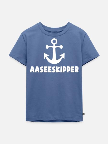 Aaseeskipper - Kinder Premium Bio T-Shirt - Taubenblau