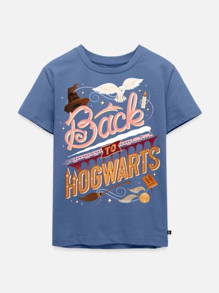 Harry Potter Back To Hogwarts - Kinder Premium Bio T-Shirt - Taubenblau