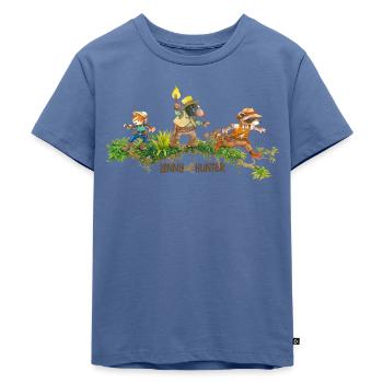 Lenny Hunter Und Die Mystery Crew - Kinder Premium Bio T-Shirt - Taubenblau - Vorne - Mikhail (115cm)