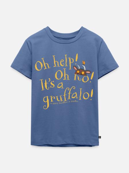 Der Grüffelo Oh Help! - Kinder Premium Bio T-Shirt - Taubenblau