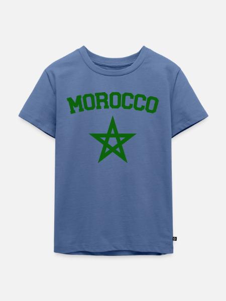 Marokko - Kinder Premium Bio T-Shirt - Taubenblau