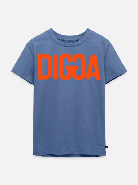 DIGGA - Kinder Premium Bio T-Shirt - Taubenblau