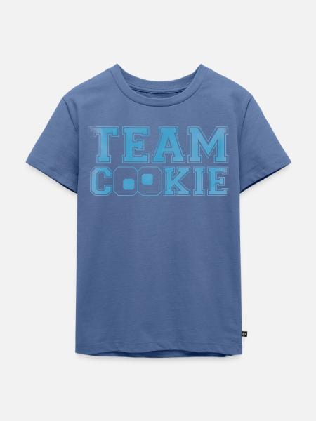 Sesamstraße Team Cookie - Kinder Premium Bio T-Shirt - Taubenblau