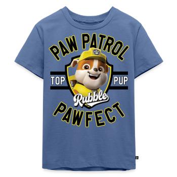 Paw Patrol Rubble Pawfect - Kinder Premium Bio T-Shirt - Taubenblau - Vorne - Mikhail (115cm)