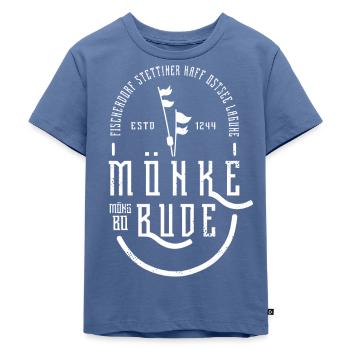 Drapeaux des pêcheurs de Mönkebude - T-shirt Premium bio Enfant - bleu pigeon - Devant - Mikhail (115cm)