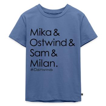 OSTWIND Aufbruch Nach Ora Mika Milan - Kinder Premium Bio T-Shirt - Taubenblau - Vorne - Mikhail (115cm)