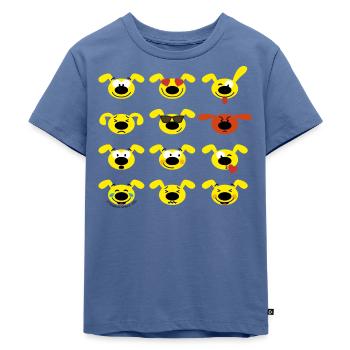 Marsupilami Emotionen - Kinder Premium Bio T-Shirt - Taubenblau - Vorne - Mikhail (115cm)