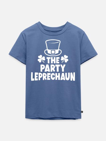 Der Party-Kobold - Kinder Premium Bio T-Shirt - Taubenblau