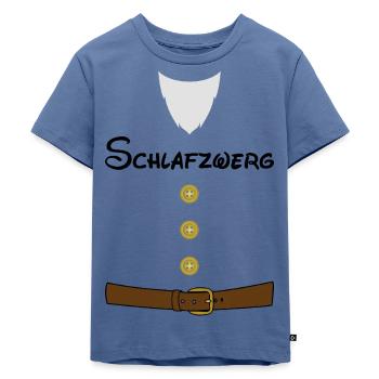 Schlafzwerg Kostüm - Kinder Premium Bio T-Shirt - Taubenblau - Vorne - Mikhail (115cm)