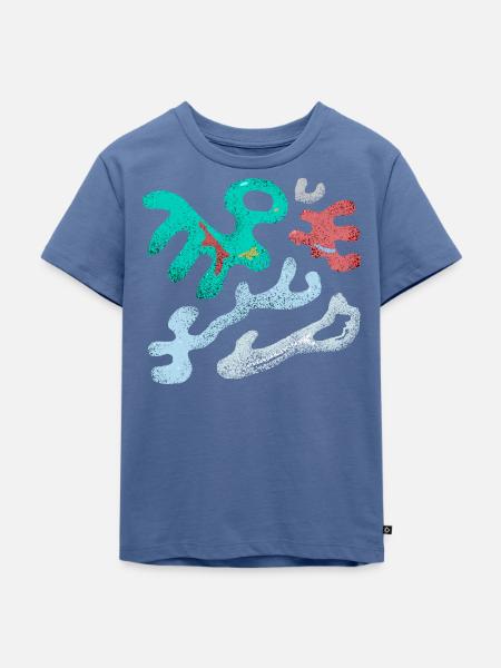 kunst modern design - Kinder Premium Bio T-Shirt - Taubenblau