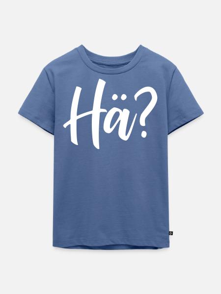 Hä? - Kinder Premium Bio T-Shirt - Taubenblau