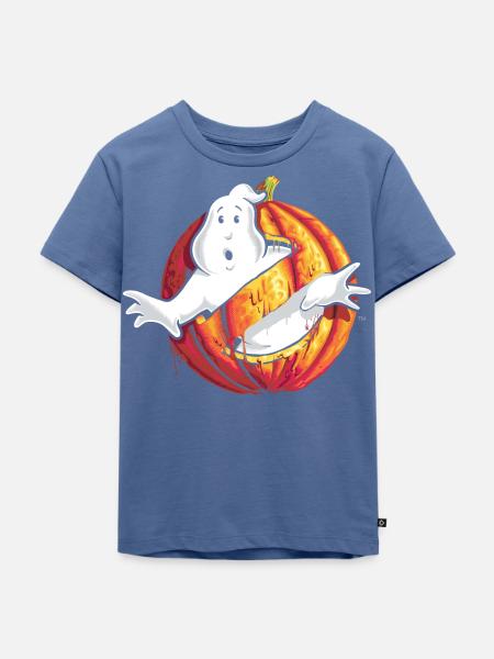 Ghostbusters Halloween Logo - Kinder Premium Bio T-Shirt - Taubenblau